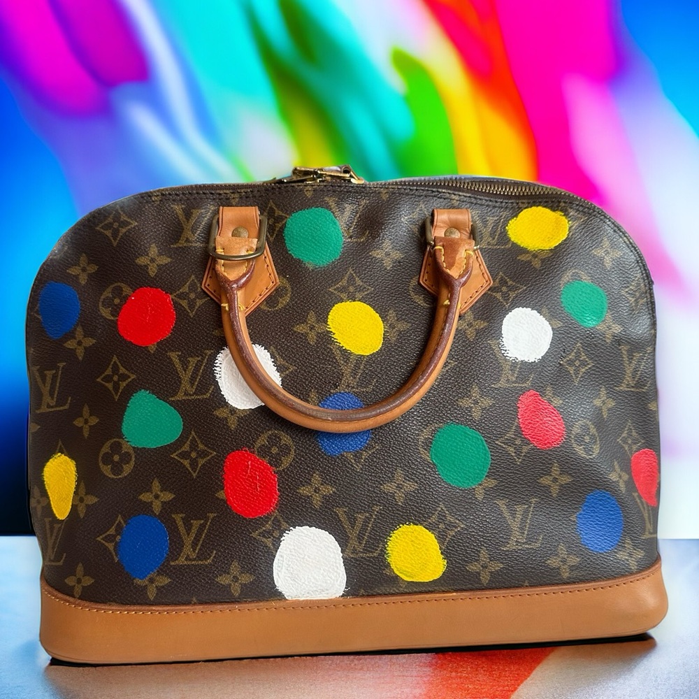 Louis Vuitton vintage Alma PM w/dust cover monogram leather MINT condition RARE - Picture 2 of 6